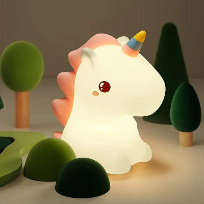 veilleuse bébé licorne luminosité jaune
